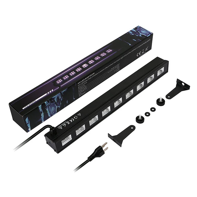 9x3w wall wash led uv black light bar for Halloween decorate