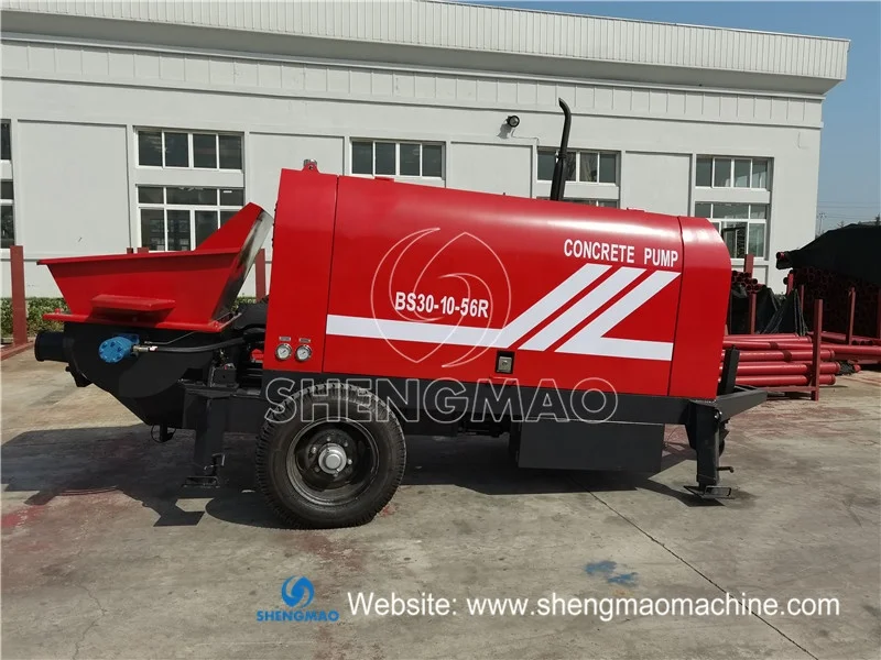 new arrival 10m3/h 20m3/h 30m3/h 40m3/h small portable mini diesel or electric concrete line trailer pump with factory price