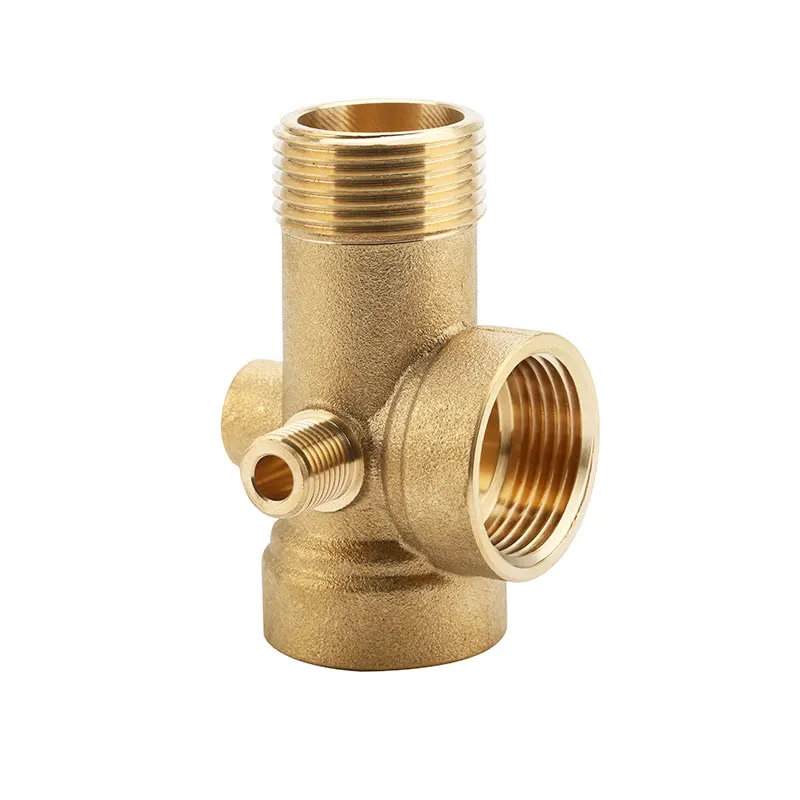 
tee 4 way plumbing compression brass fitting yuhuan manufacturer for water 