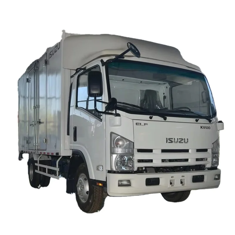 New Cargo Truck 115hp ISUZU KV600 4x2 QL5043XXYBUHAJ box truck dumper truck  Euro 6 Engine Best Price For Sales