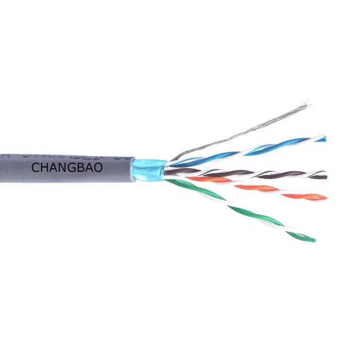 
Changbao Cat5e 1000ft 305m FTP STP SFTP SSTP 4 Pair 24AWG BC/CCA Internet Lan Cable 