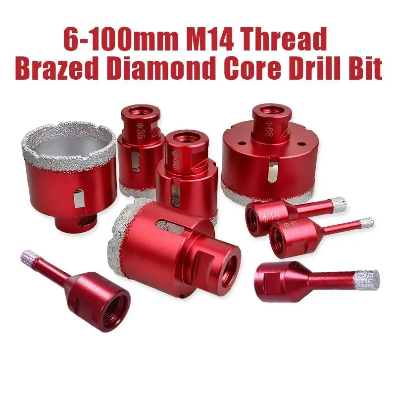 M14 Marble Opener Sintering Core Bit Diamond Hole Saw Drill Bit For Granite Brick Tile Ceramic Concrete Stone Drilling Tools
