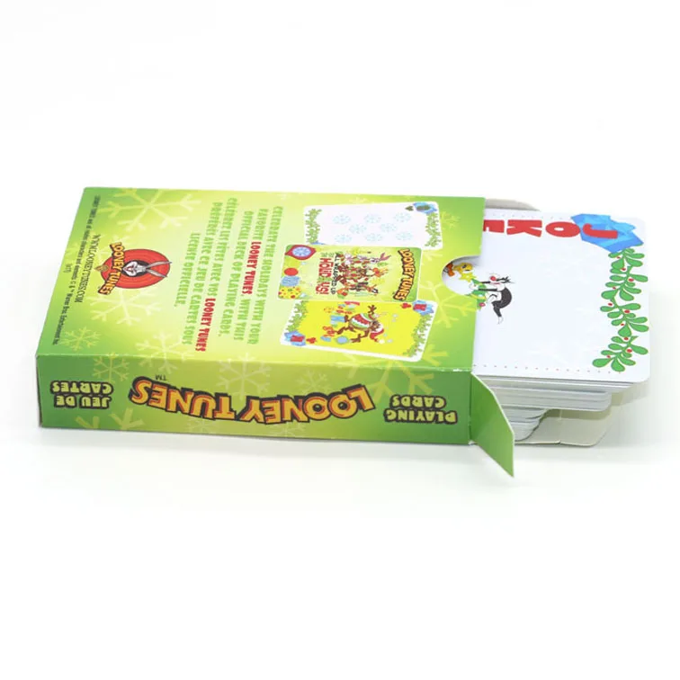 Custom promotion tuck box packed playing cards printing paper pokers as advertising gifts