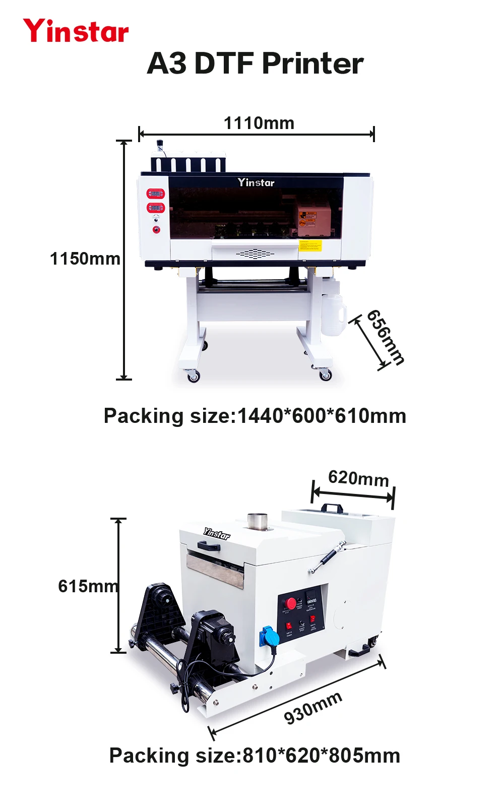Hot sale 2Head F1080-A1 A3 DTF 30cm Desktop Printer Garment Business Colorful And White Ink Print Machine To Print T-shirt