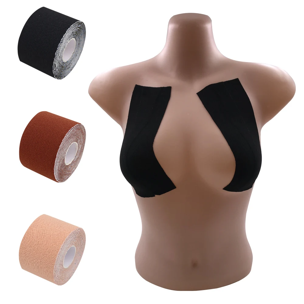 Dropshipping 5M Body Invisible Bra Women Boob Tape Nipple Cover DIY Breast Lift Tape Push Up Sticky Bra Lift Up Boob Tape 1 Roll