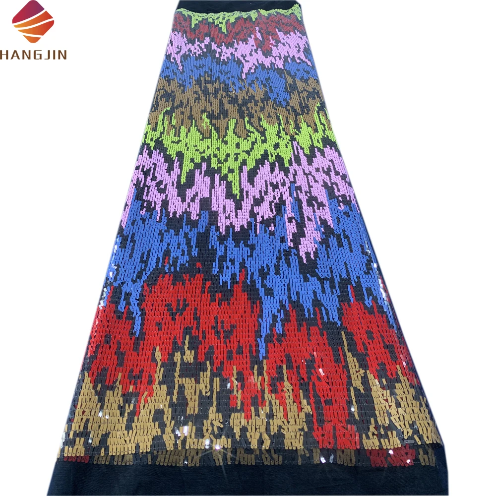 Роскошные многоцветные прямоугольные пианино блестки на стрейч нейлоновая сетчатая ткань с блестками вышивка сеткой кружева для блестящих вечерних платьев