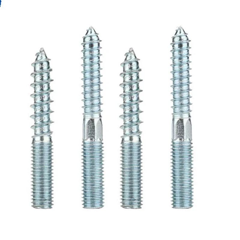 M6 M8 M10 Double Threaded Ended Torx Head Wood Screw Zinc Plated Hexagon Socket Tapping Bolt