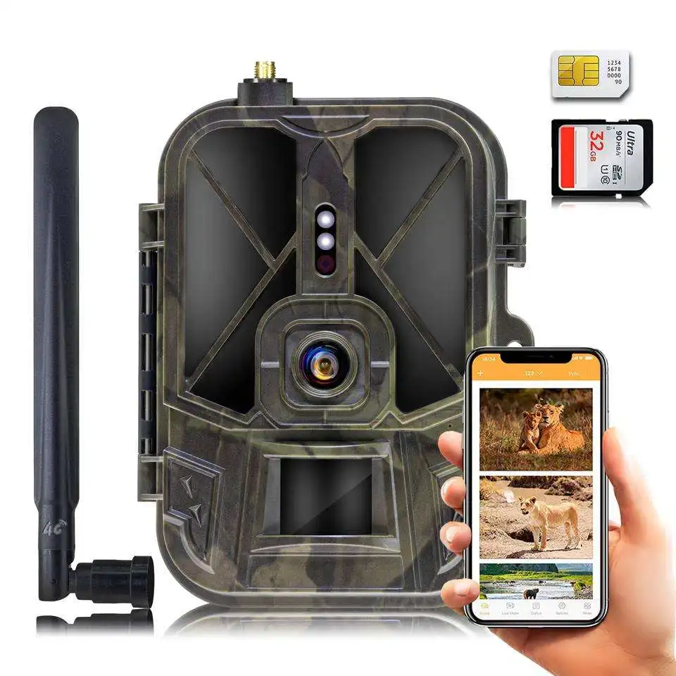 HC-940pro-li 4G 4K 30MP Trail Camera 8000mA LI-Battery Waterproof Supports Picture Video Transmission Live Video Compatible SD