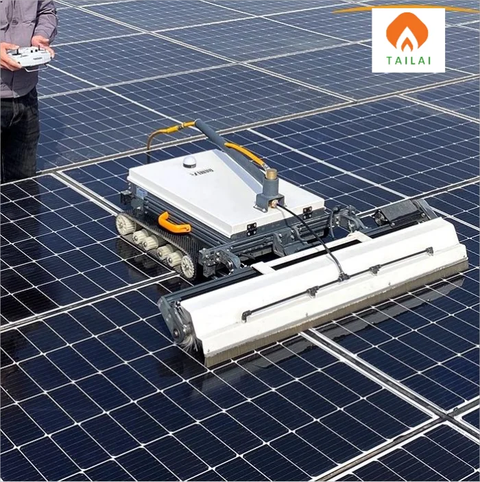 Tailai High Quality Photovoltaic Solar Panel Energy Cleaning Machine Robot for Cleaning Photovoltaic Solar Panels