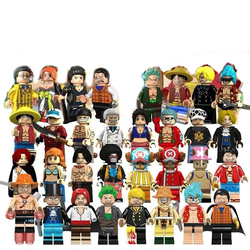 Random Mini Building Blocks Le Animation Diy Mini Cartoon Character Building Blocks Various Style Block Man Kid Educational Toy