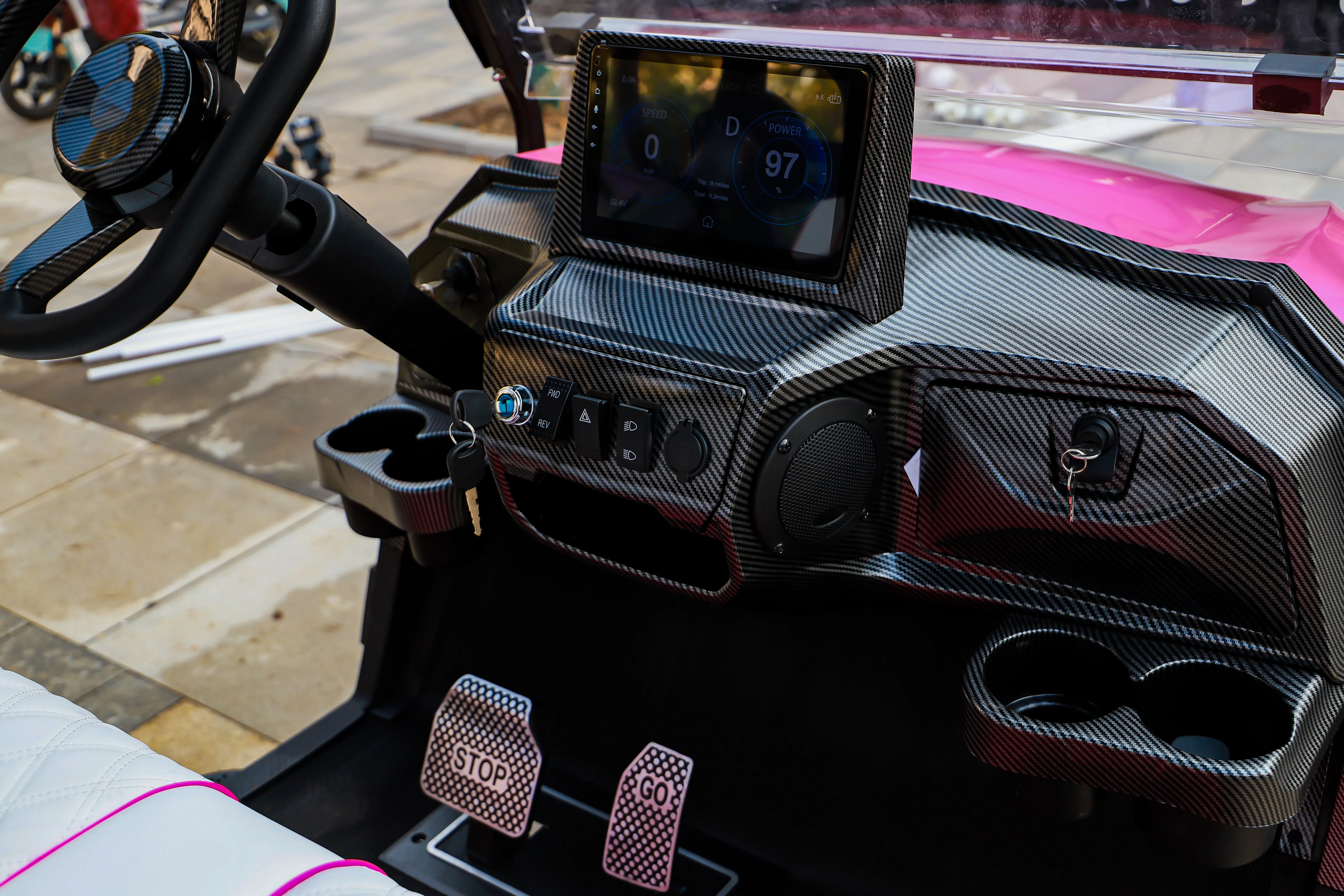 Kepler 4 Person 72v electric golf cart off road buggy with lithium battery