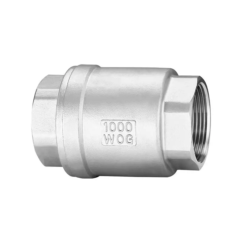 Straight-through stainless steel 304 manually mounted threaded vertical check valve