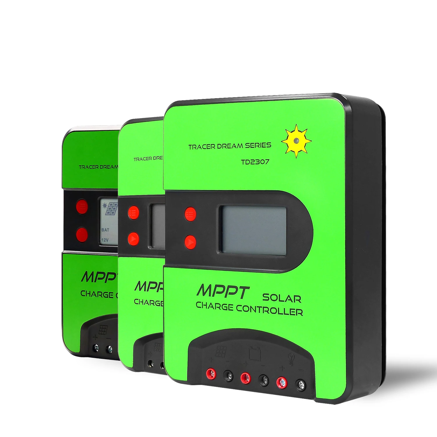 GCSOAR TD Series 15Amp 20Amp 30Amp Bluetooth WIFI Remote Control MPPT Solar Charge Controller 12V 24V Auto