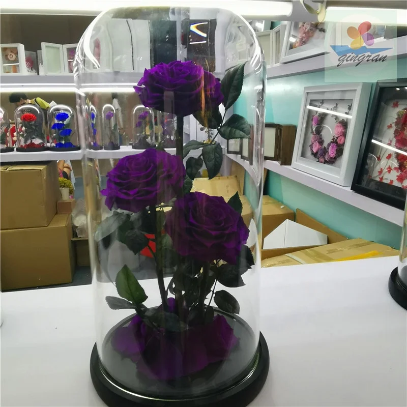 Kunming Floral Factory Supply Forever rose long Lasting flower Rose with 45 colors