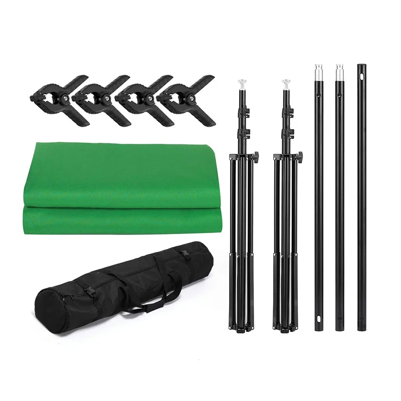 Wearproof Beiyang 6.6*10ft Green Screen With Stand  for Photo Video Film Studio