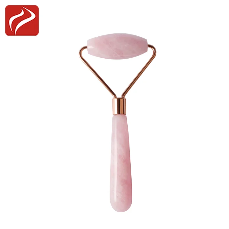 Wholesale Anti Aging Small Amethyst Germanium Massage Rose Quartz Pink Jade Roller for Face