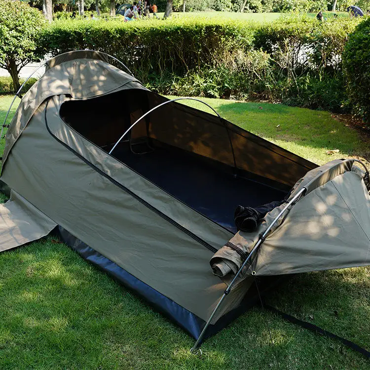 Double Fashionable Waterproof Outdoor Canvas Swag Tent 2 Person Canvas Camping Tent