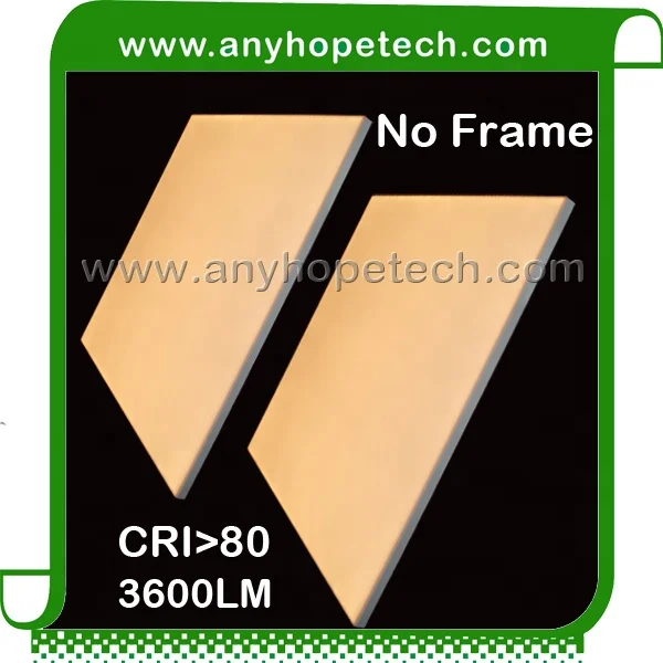 ETL 600x600mm CRI 95 frameless led panel light