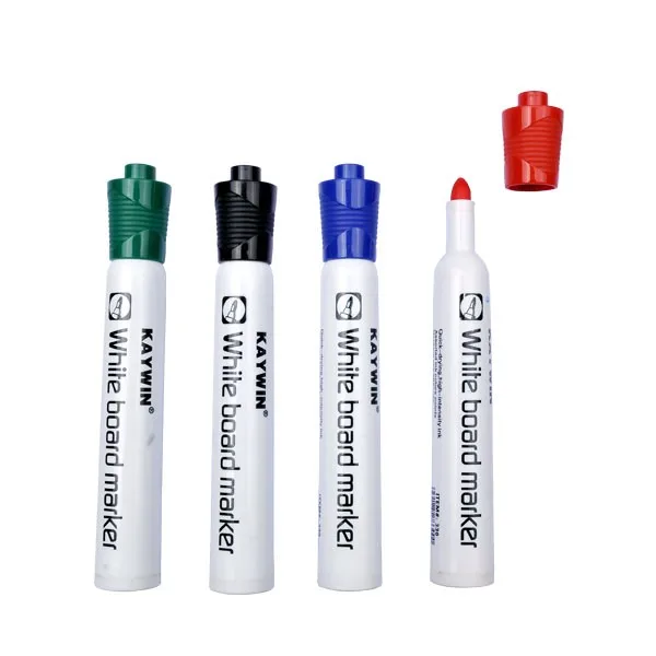 Customized high quality school office black permanent marker pen with colored ink