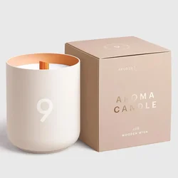 Handmade Custom Size Rigid Scented Candle Jar Gift Box with Matchstick Holder Empty Luxury Candle Box for Candle Box Packaging
