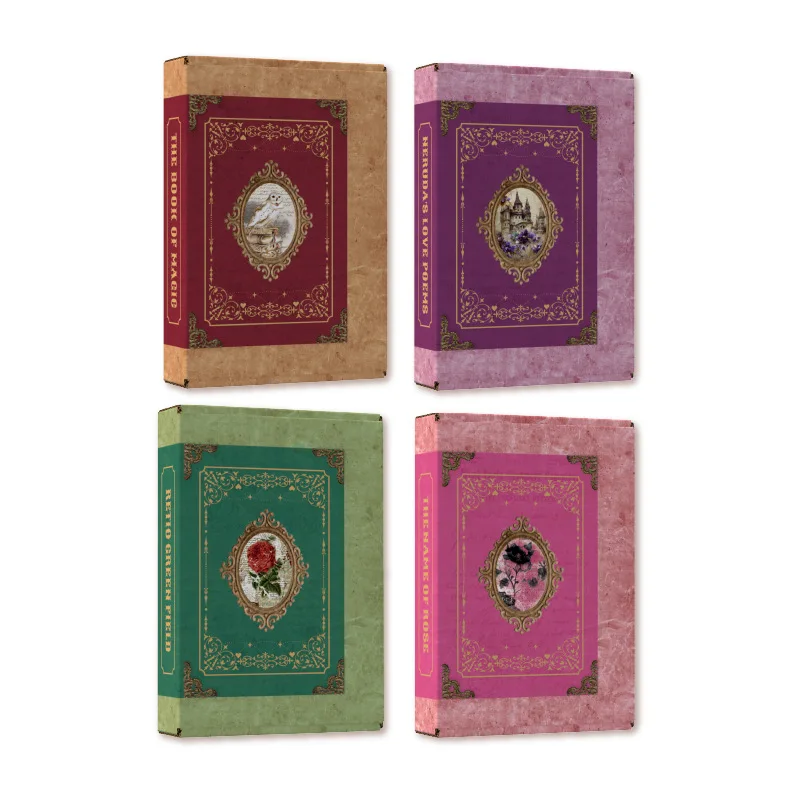 New gift box set retro account material combination sticker notebook diary notebooks journal