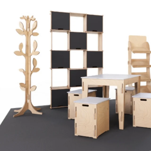 Top Quality Italian Customizable 110x120cm Interlocking Modular Wall with Shelves for Home Decor