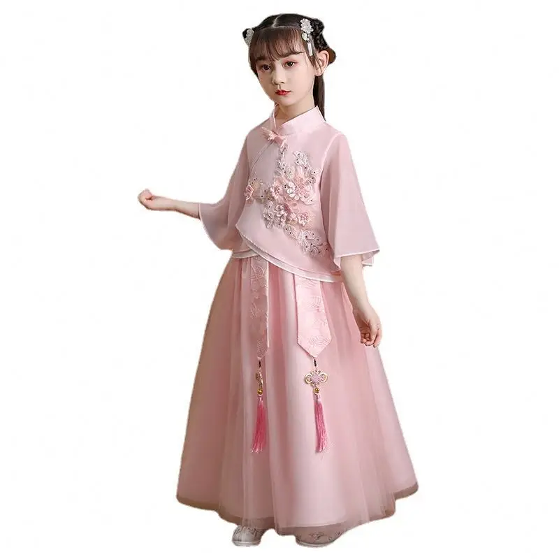 Kid Girl Hanfu Tradicional Mujer Custom Chinese Ancient Style Oem Kid Girl Hanfu For Dress