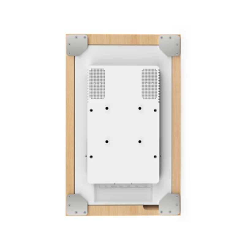 Wall-Mounted Wooden Frame Photo Video Player Digital Signage 32 Inch Touch Screen Quad Core Android Tablet with WiFi POE NFC
