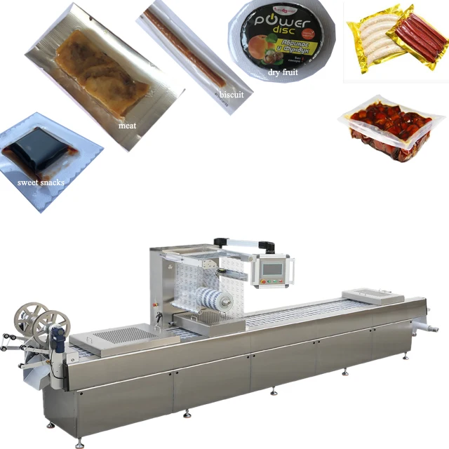 sausage vacuum pack sealer machine full automatic vacuum sealing packaging machine dry meat thermoforming pack