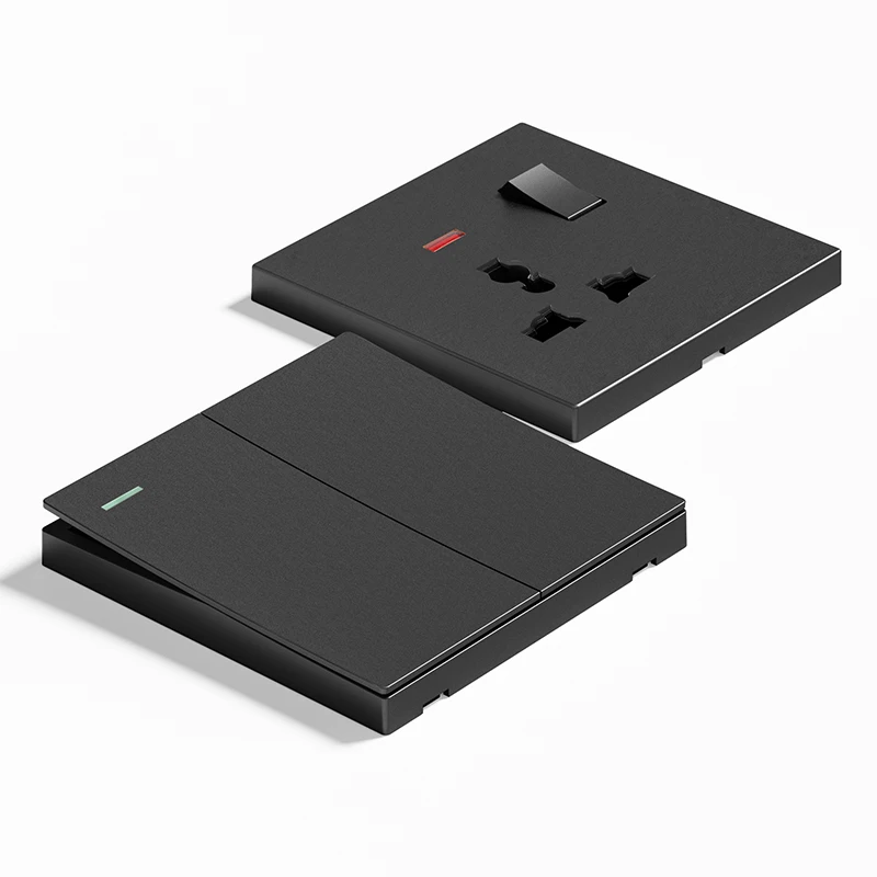 S1.2 BS/UK 1 gang 13A socket 3 pin FM  wireless us smart wifi touch wall switch no neutral wall switch