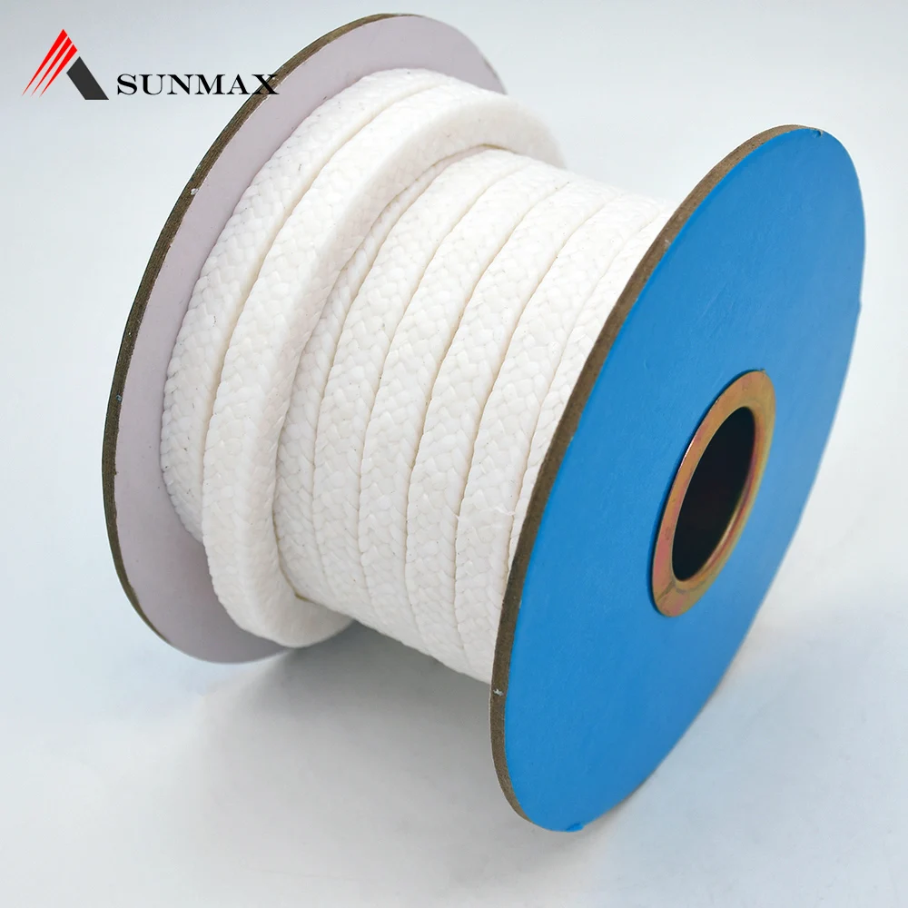 Белый Цвет PTFE сальник упаковочная веревка со смазкой для насоса и клапанов
