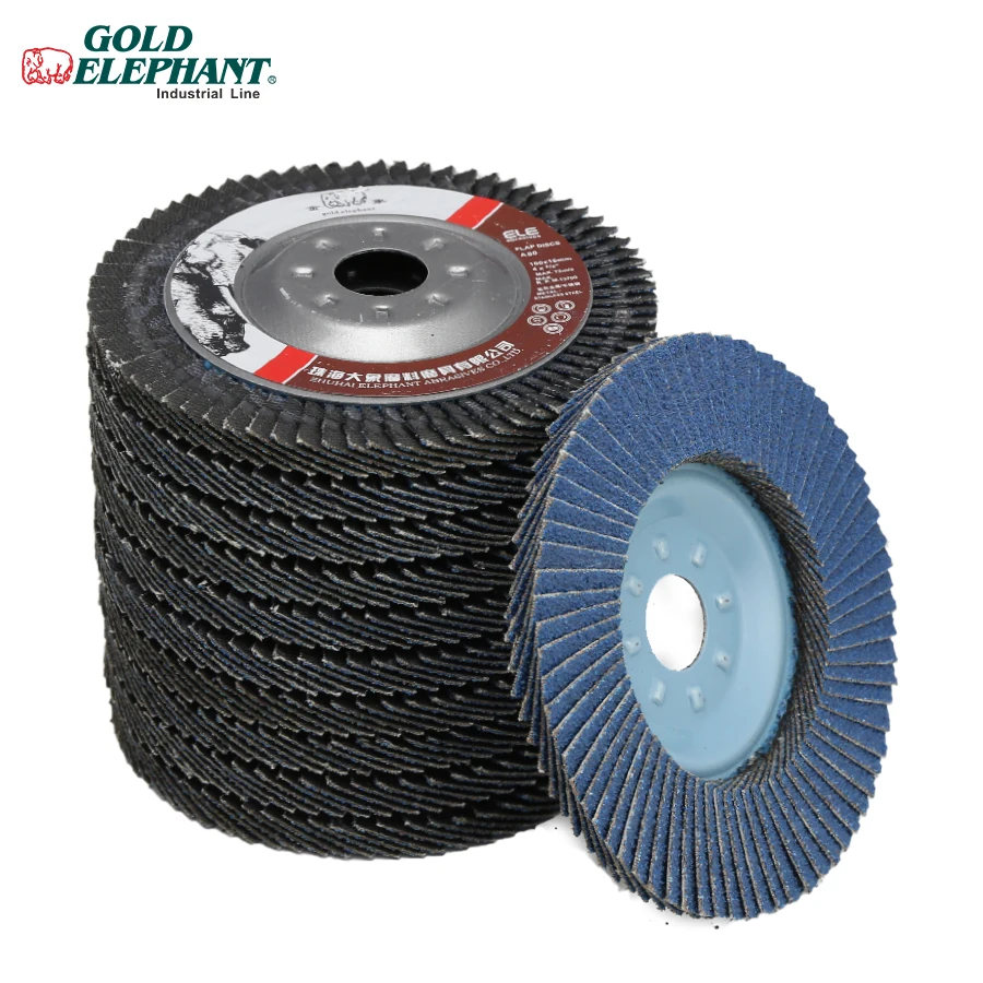Gold Elephant  4 inch Polishing discs 100*16mm iron cover flexible flap disc wheel high efficiency polishing disc