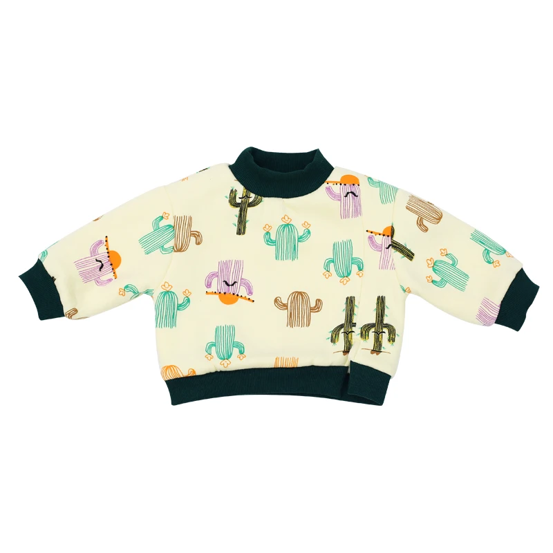 
Thicken thermal cartoon design long sleeve winter 0-3-year old baby hoodie wholesale 2020 NEW baby hoodie 