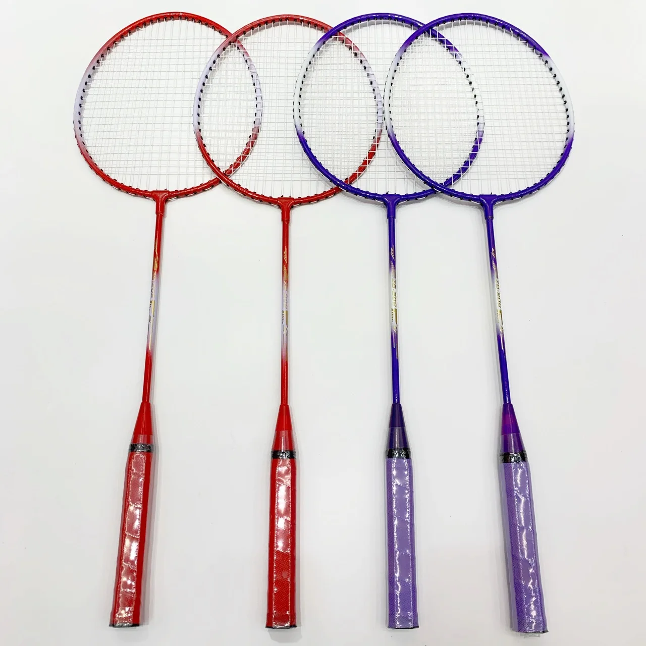 Hot Selling 2 Player Badminton Racquets Set Double Rackets separate body 2 pieces adult students training set