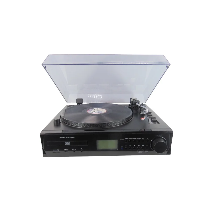 Turntable vinyl Record Player  Cassette Gramophone Phonograph  Antique Turntable with USB/SD