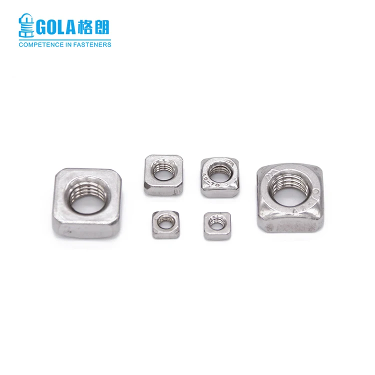 Метрическая резьба DIN557 304 316 квадратная гайка из нержавеющей стали M6 M8 M10 M12