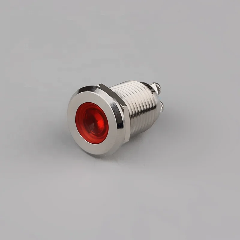 12-30mm Metal or Plastic DC 24v Waterproof LED Indicator Light
