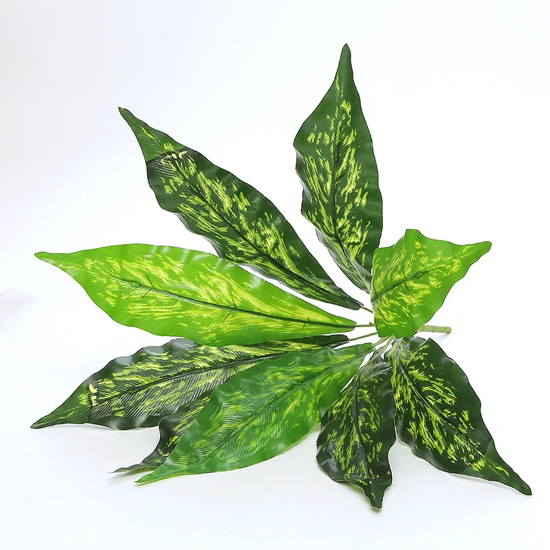 wholesale Artificial plant wall decoration materials fern artificial leaves