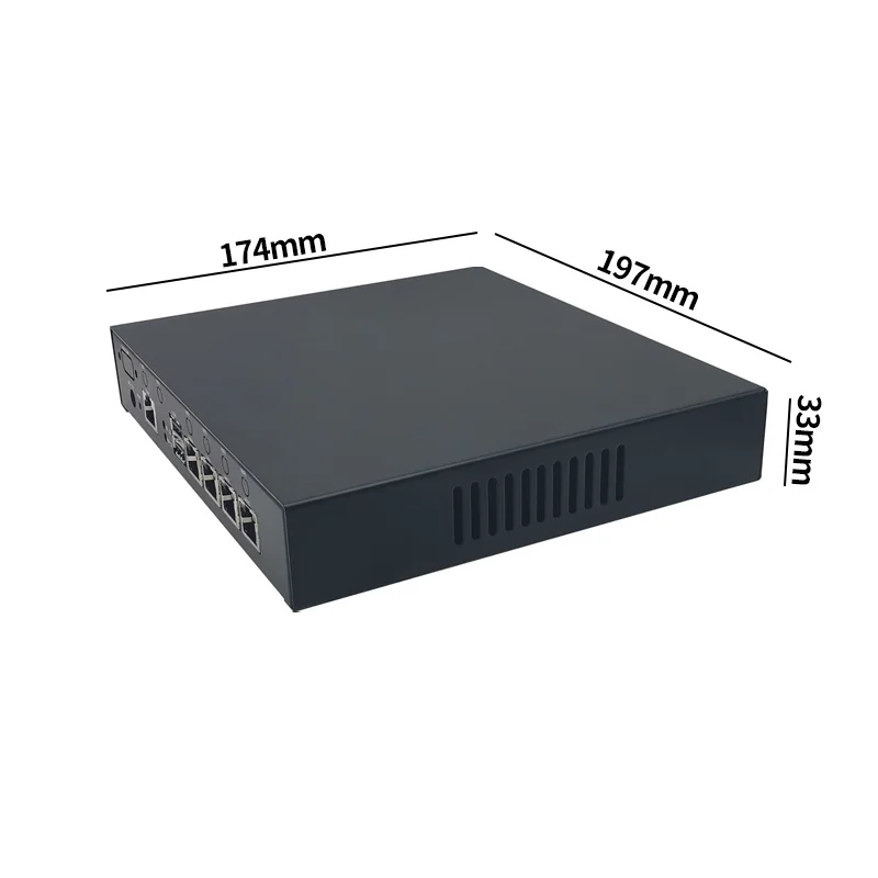 Support 5g+WIFI Pfsense Mini J4125 4LAN-2500Mbps In-tel I225 Desktop style MINI pfsense firewall router VPN router