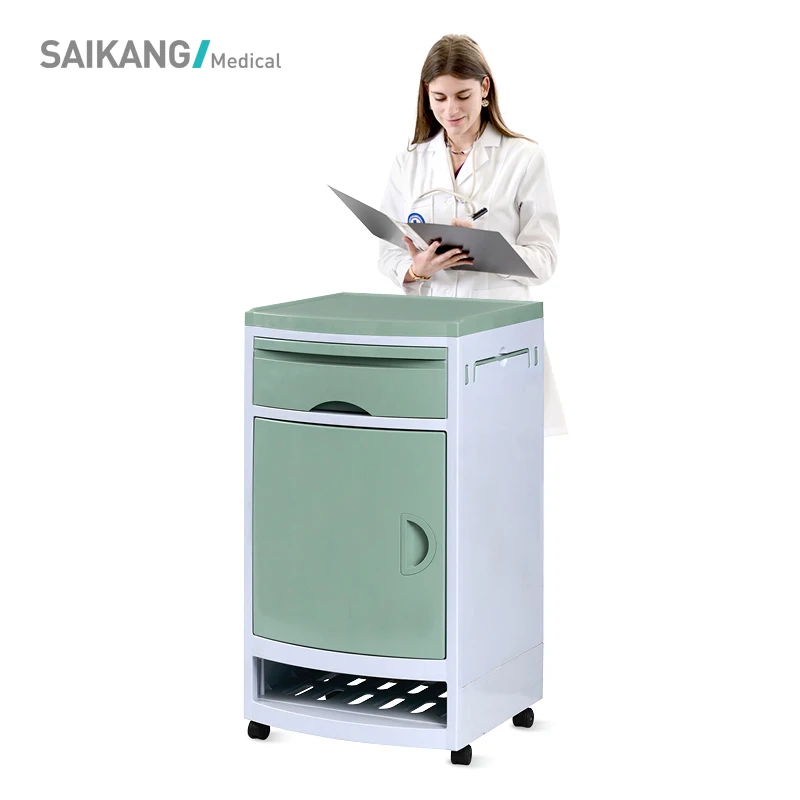 SKS003 Hospital Medical Plastic ABS Bedside Cabinet