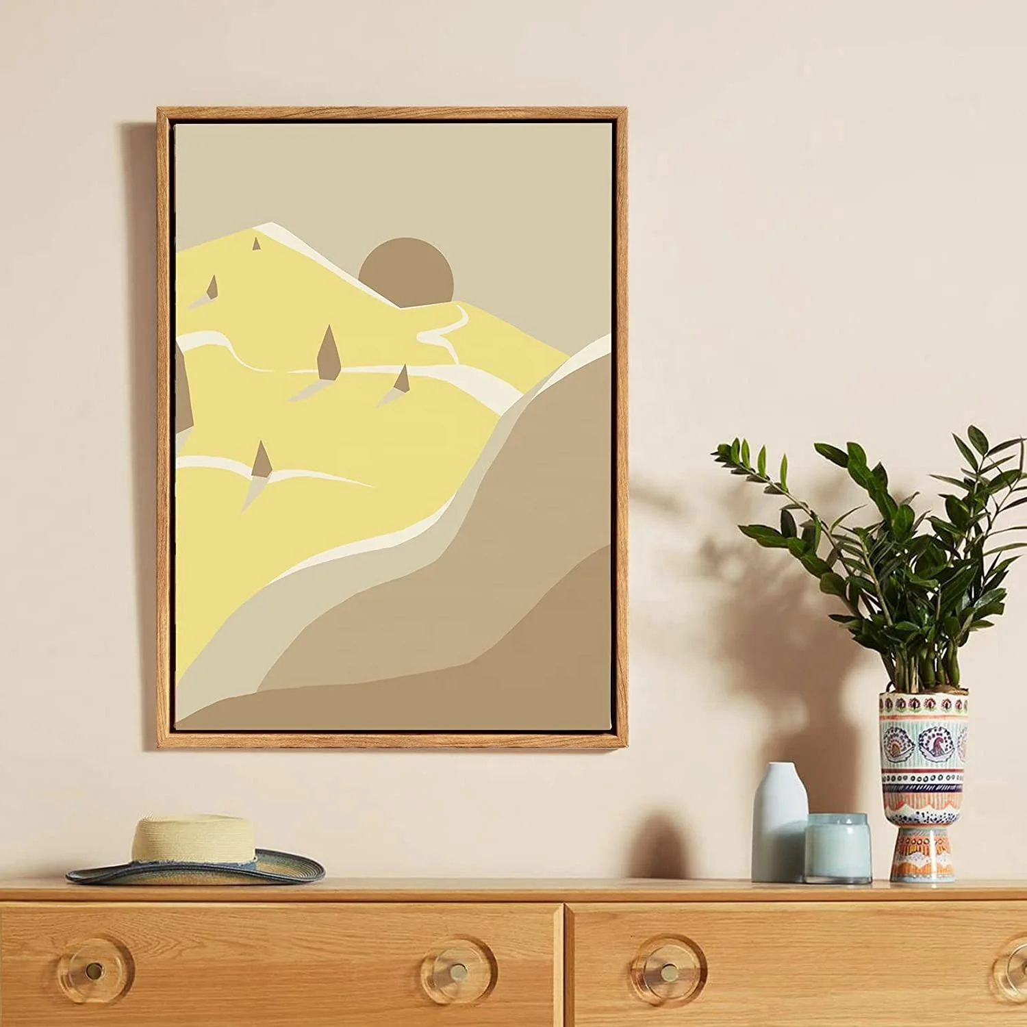 Floating wood Frame for 12x16 Inch Canvas Painting  Deep 2 Pack Floater Frame for Canvas Prints Art frame for Wall Prints