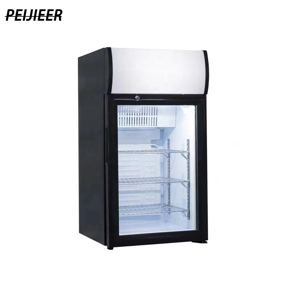 Good quality 25L no noise glass door portable small mini fridge for drinks