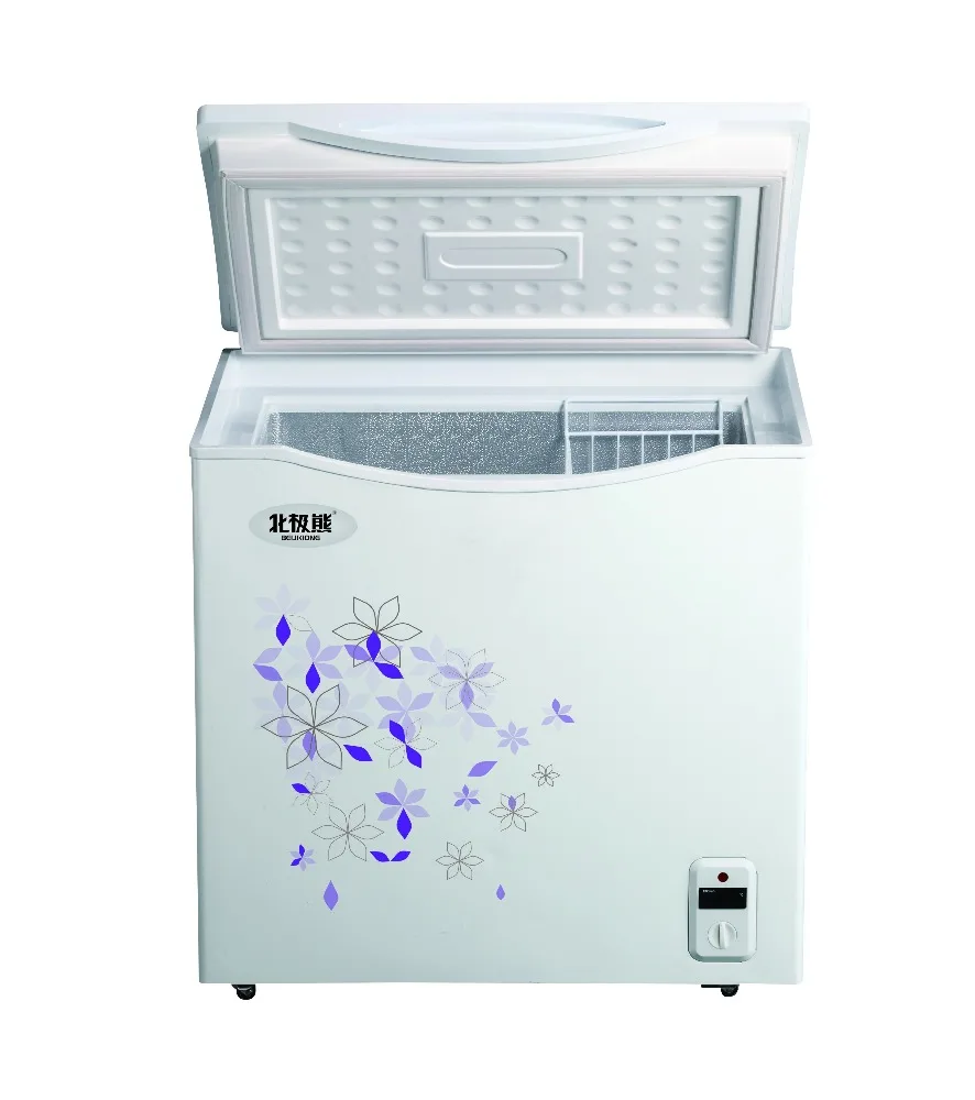 258L Top open folding door chest freezer deep freezer BD-258A built-in handle