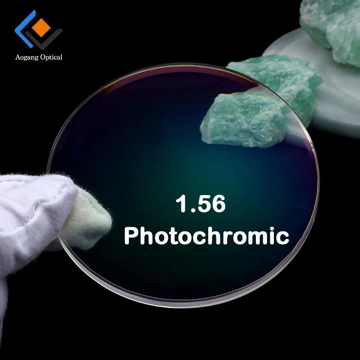Оптические линзы CR39 фотохромные для фотографий серого цвета 1 56 фотосерого/коричневого HMC EMI