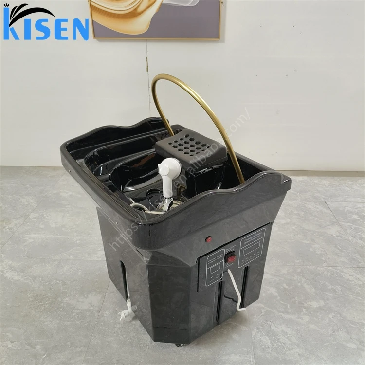 Kisen Thai Shampoo Massage Bed Hot Sale Salon Hair Washing Bed Accessories Water Tank Portable Shampoo Chair Basin Without Pipes