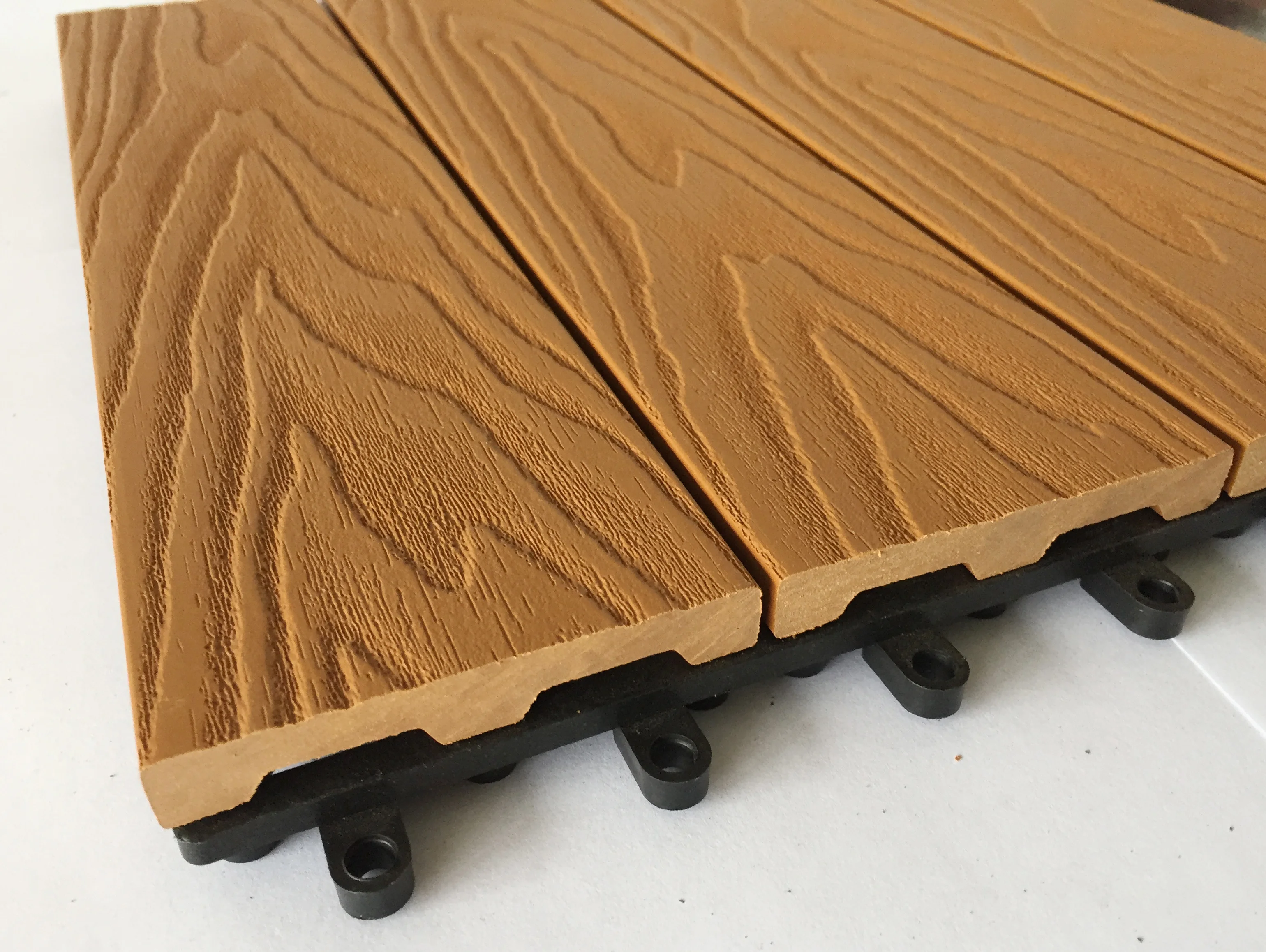 Aolo  new design wpc  3D embossing composite deck tiles