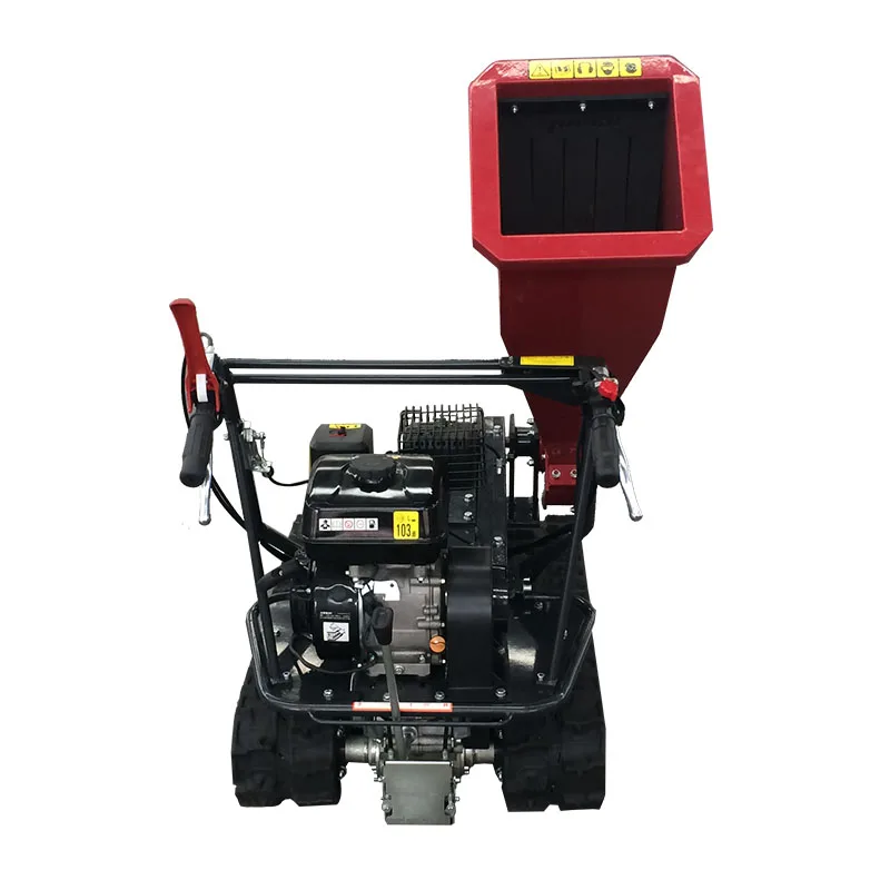 New Arrival Mobile Wood Chipper Garden Leaf Shredder with Drum Brush Low Cost Factory Price Supplied by China Engine Gasoline