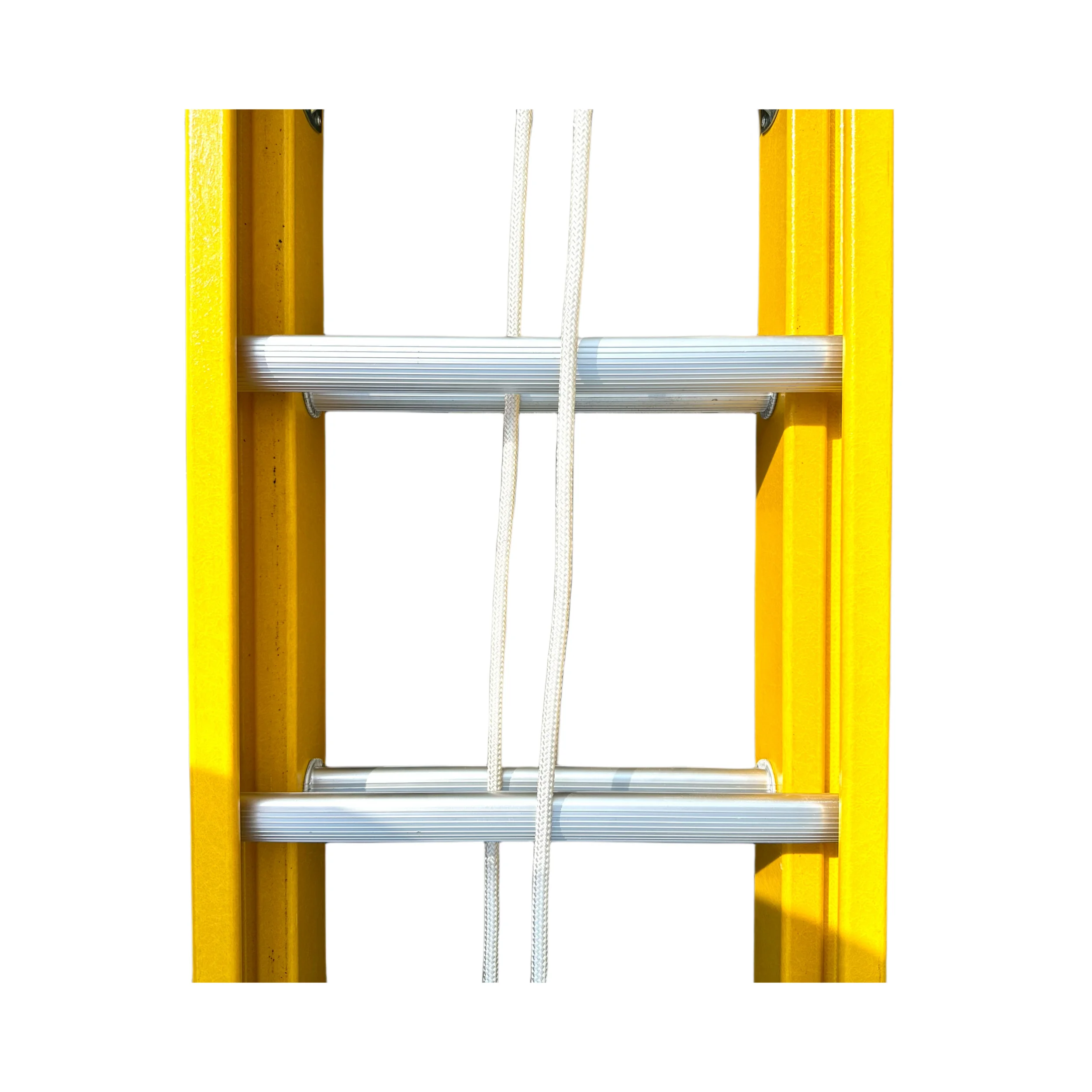 Fiberglass Telescopic Rope Extension Folding Ladder With Hooks