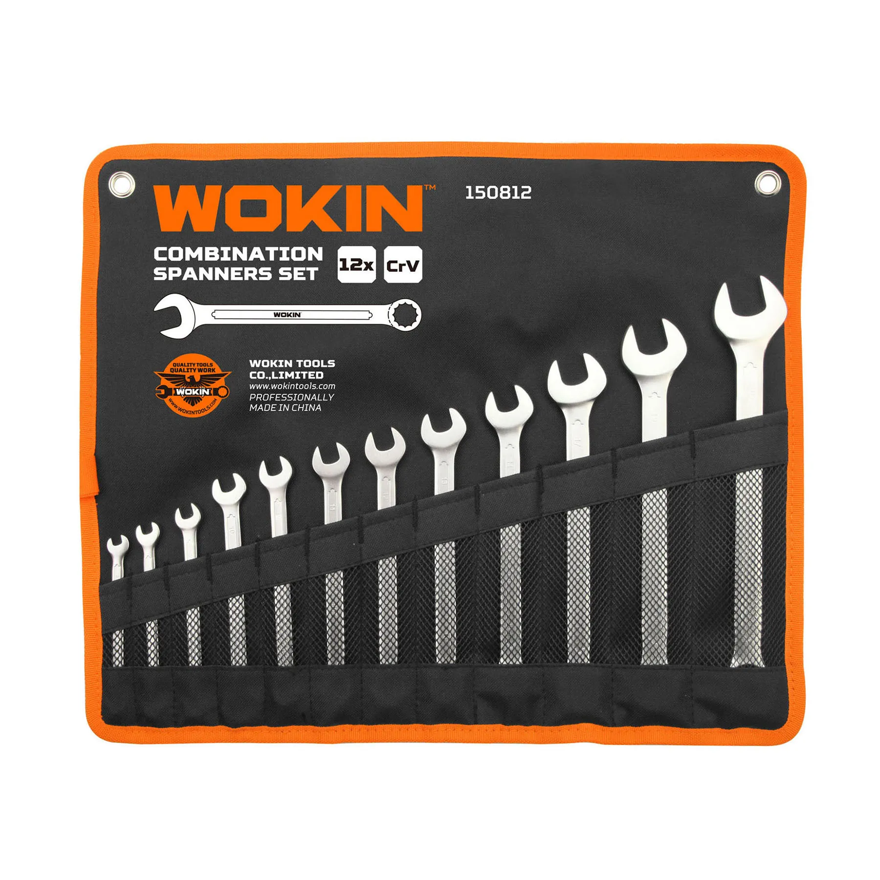WOKIN 150812 Industrial 12pcs Combination Wrench Spanners Set With High Quality