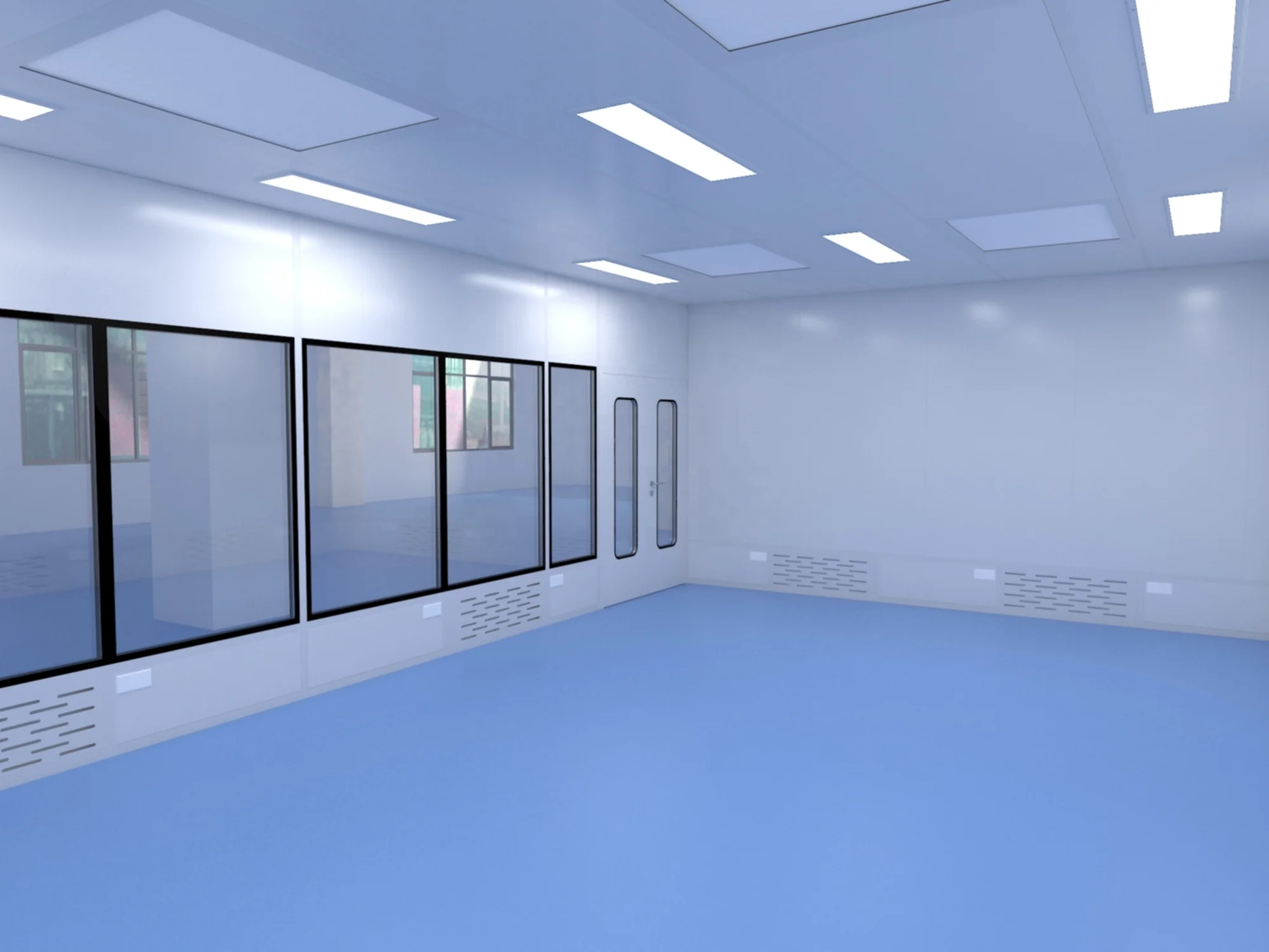 Microfluidic Chip Medical Cleanroom System In Vitro Diagnostic Reagents Workshop Pharmacy Modular Clean Room